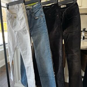 Frame/Denim Forum Women’s Jeans - White, Blue, Black, Black Cord